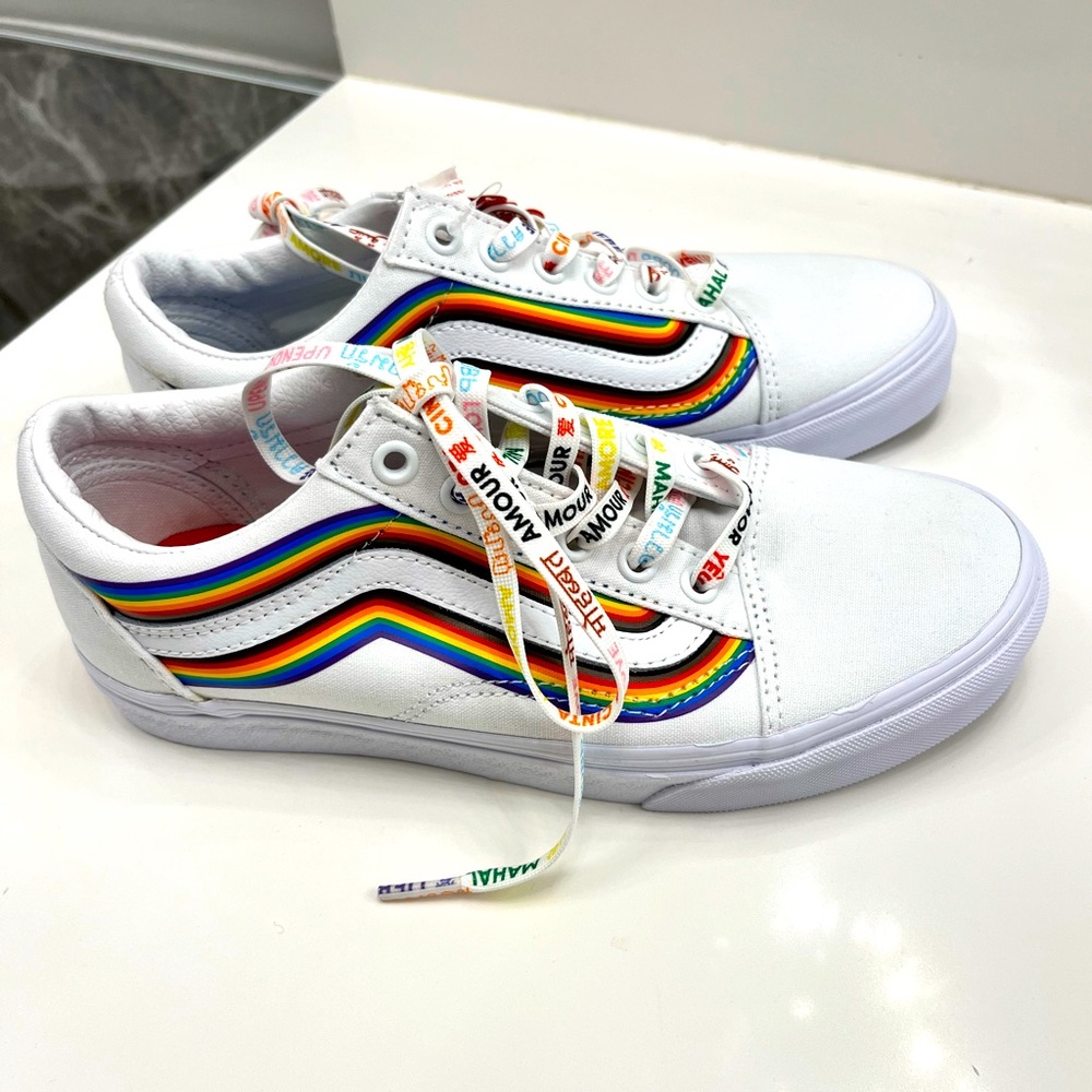 Vans rainbow sneakers